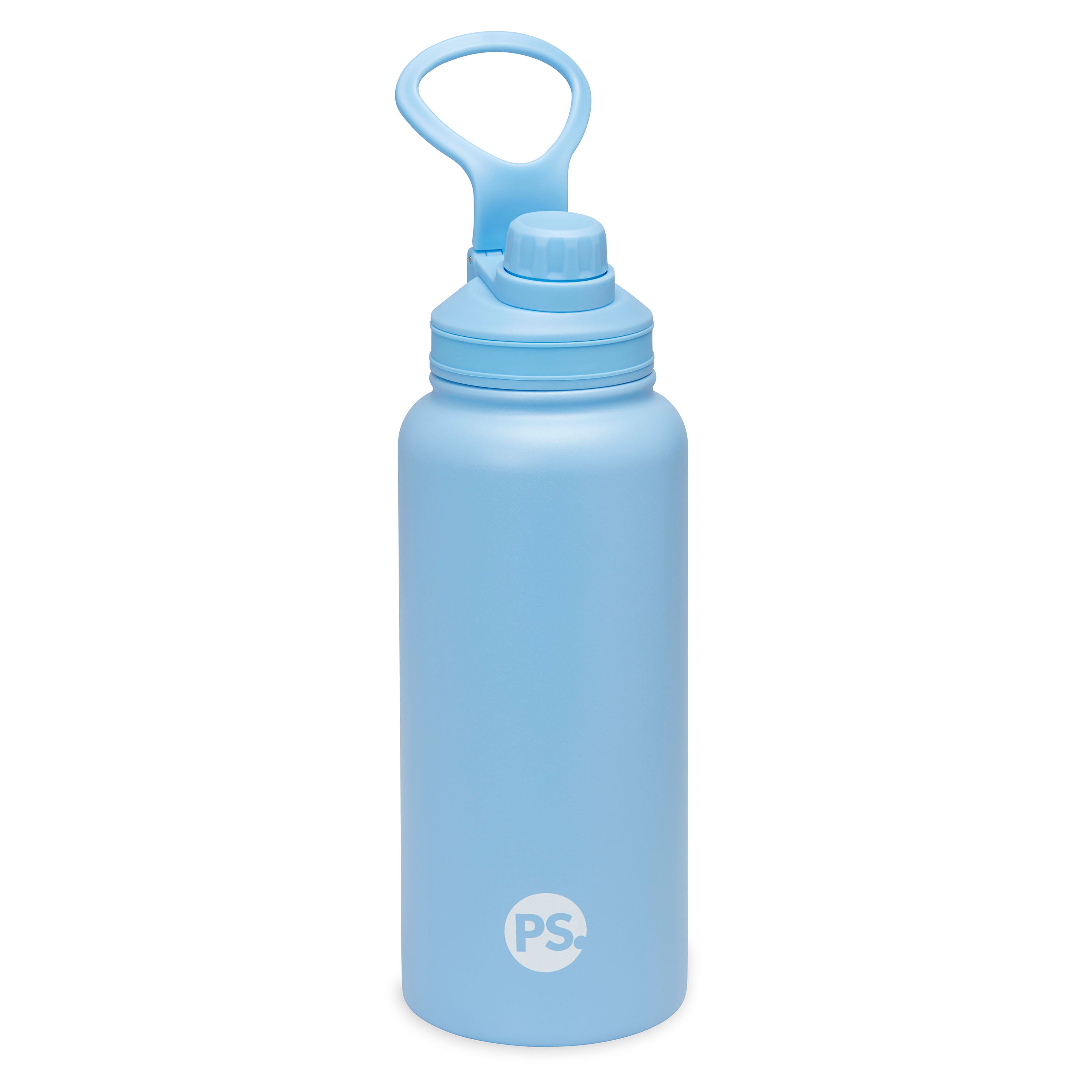 Gaiam 32oz Water Bottle Gift Pack Periwinkle with chug top